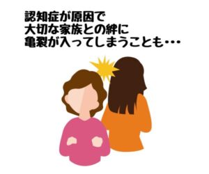 認知症が原因で大切な家族との絆に亀裂が入ってしまうことも